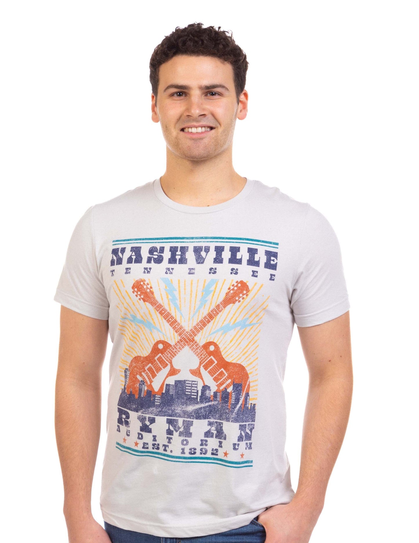 Ryman Skyline Crossed Guitars T-Shirt