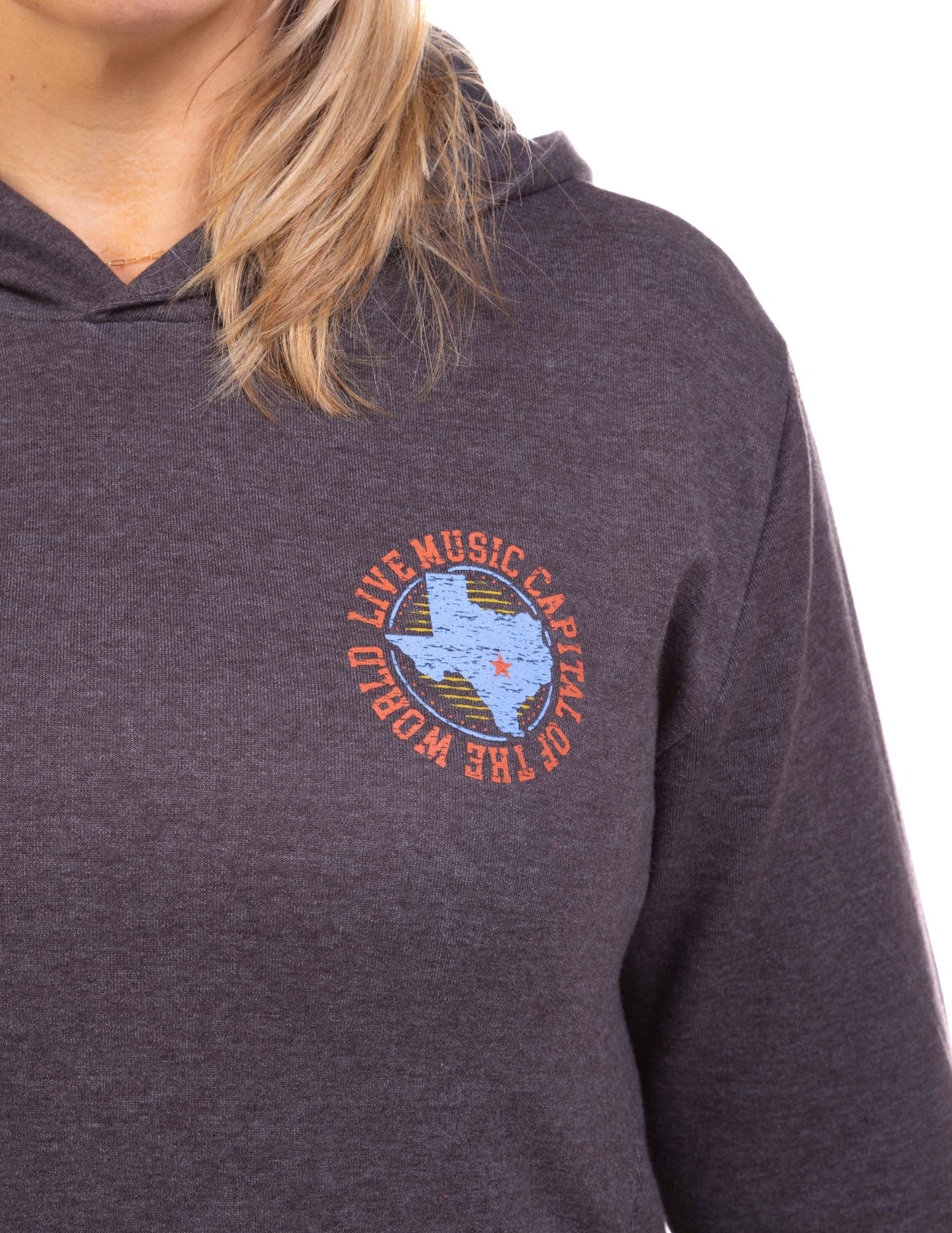 Texas State Rustic Poster Hoodie