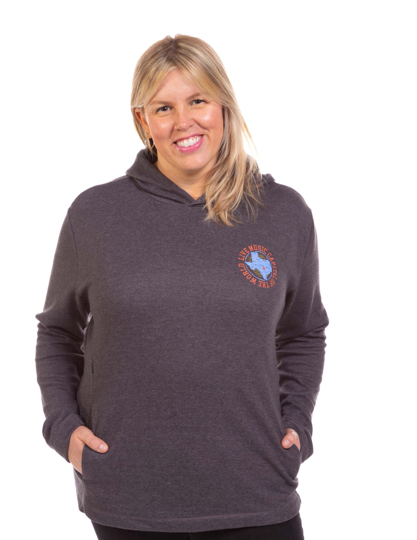 Texas State Rustic Poster Hoodie