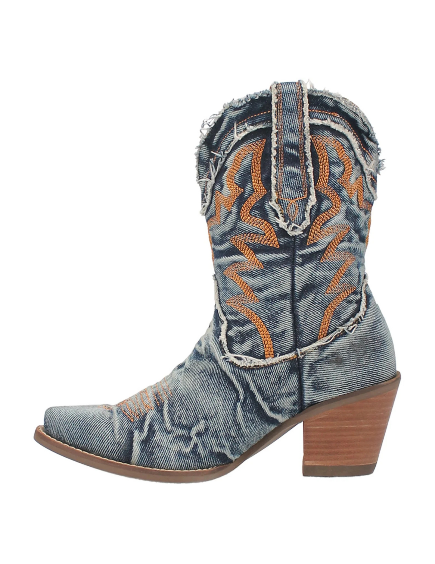 Yall Need Dolly Denim Calf boots by Dingo