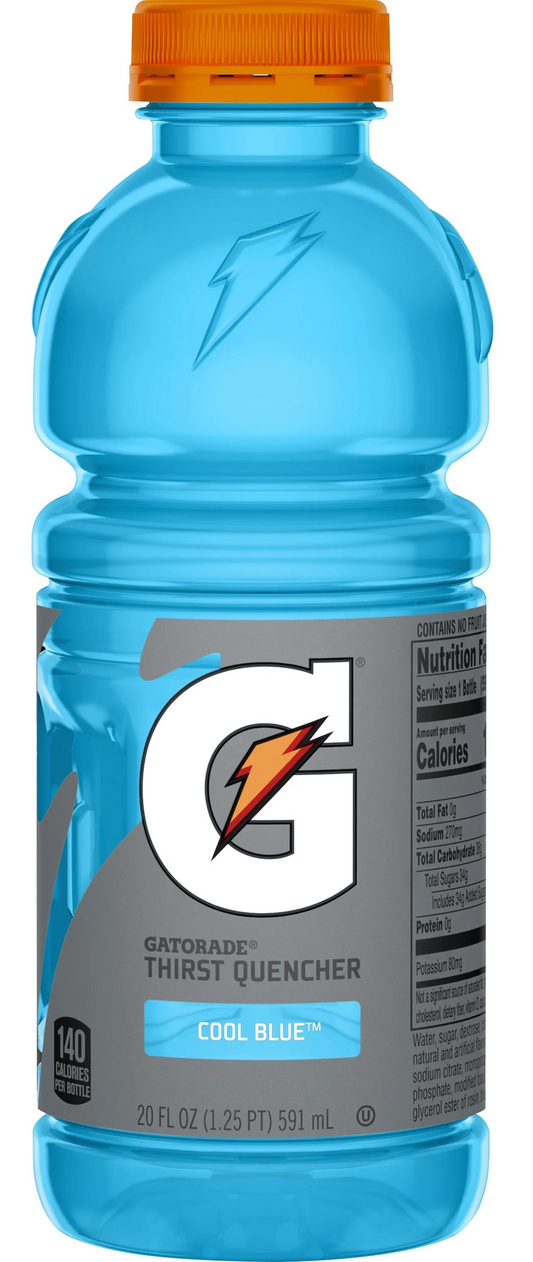 Gatorade Cool Blue 20 oz.