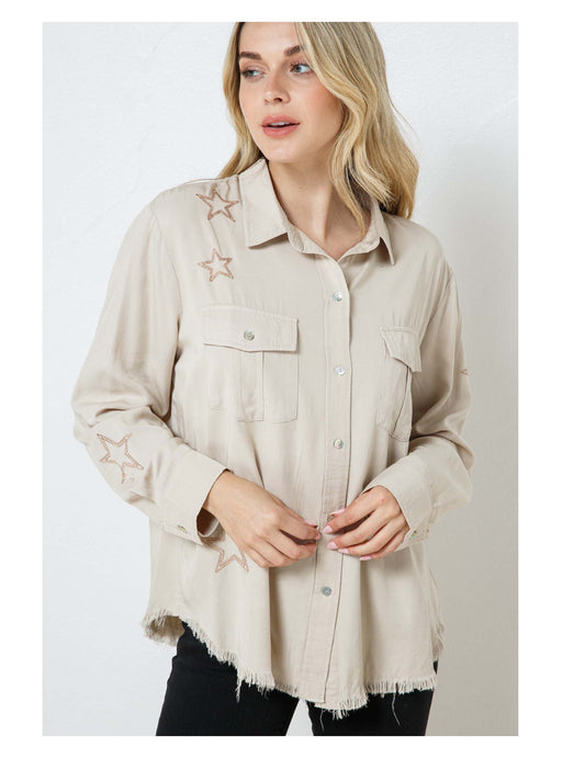 Star Embroidered Shirt