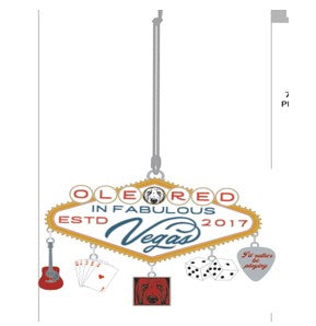 Ole Red Vegas Sign 5 Charm Ornament