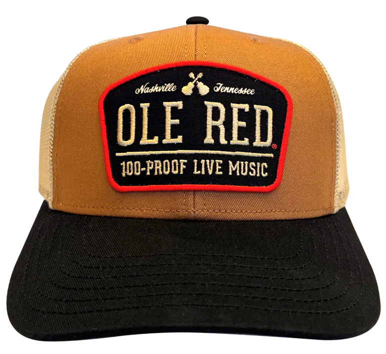 Ole Red Nashville 100 Proof Live Music Tri-Color Hat