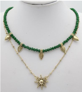 Lainey  Wilson Layered Sun Pendant Necklace