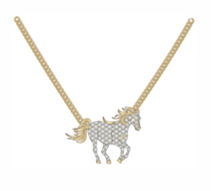 Lainey Wilson Pave Horse Pendant Necklace