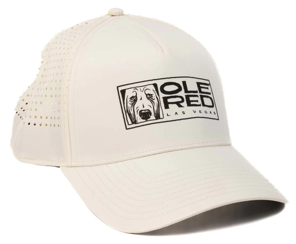 Ole Red Vegas Sport Logo Cream Performance Hat