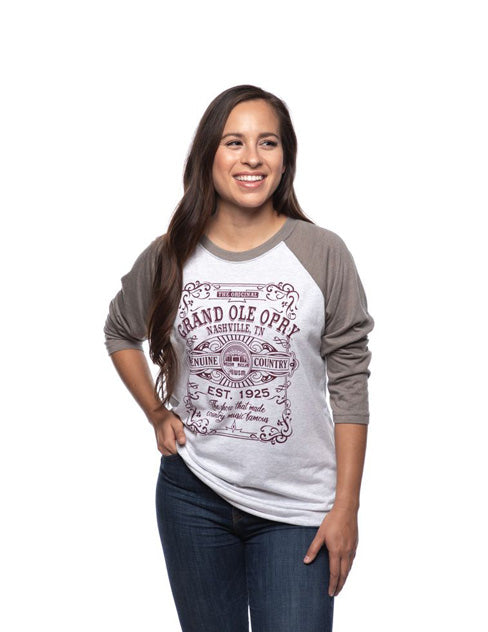 Opry Genuine Country Whiskey Label Raglan