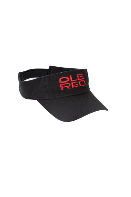 Ole Red Black Logo Visor