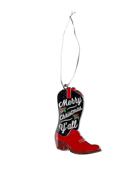 Wildhorse Y'all Cowboy Boot Ornament