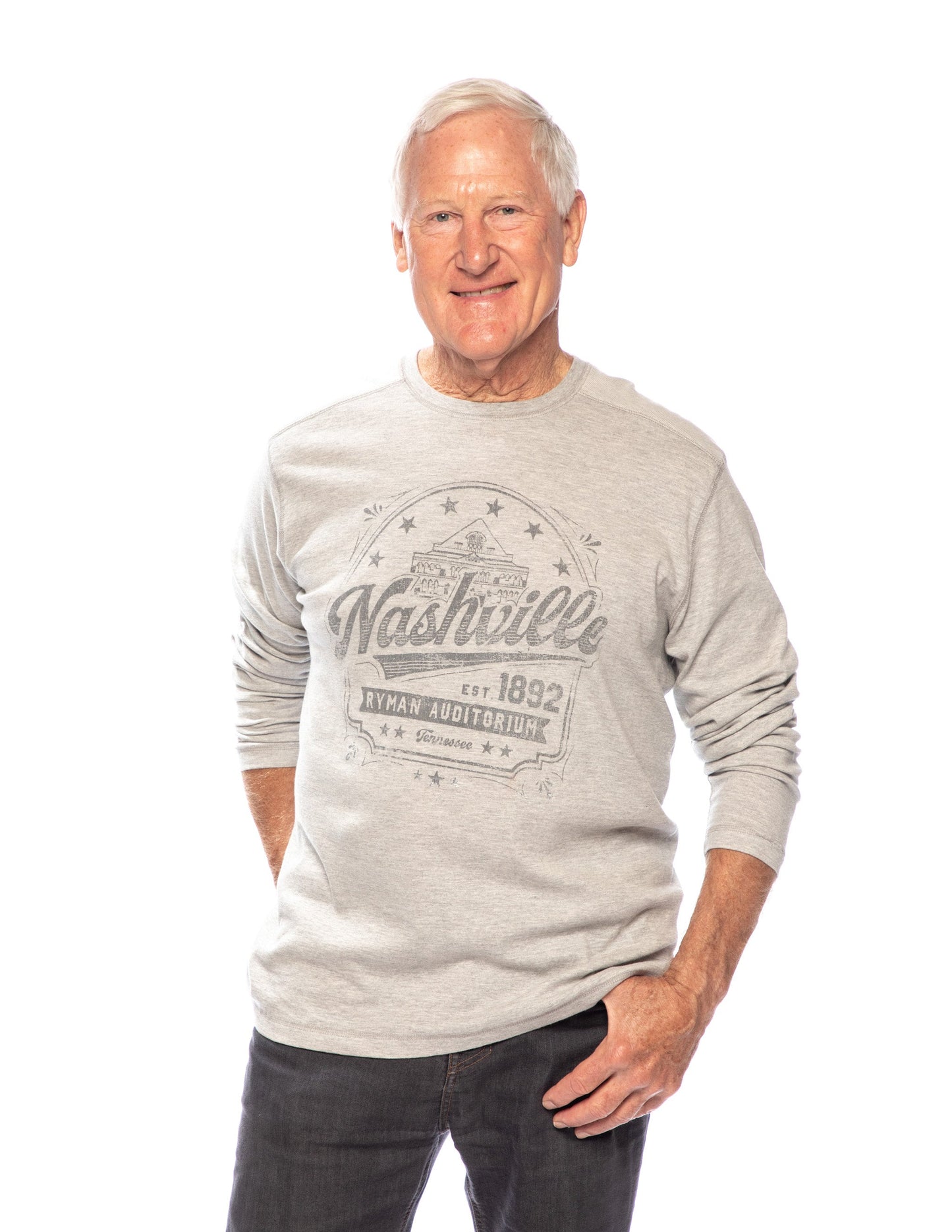 Ryman Unisex Nashville Building Long Sleeve Shirt