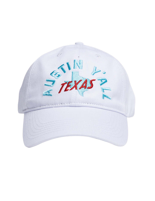 Austin Y'all White Baseball Cap