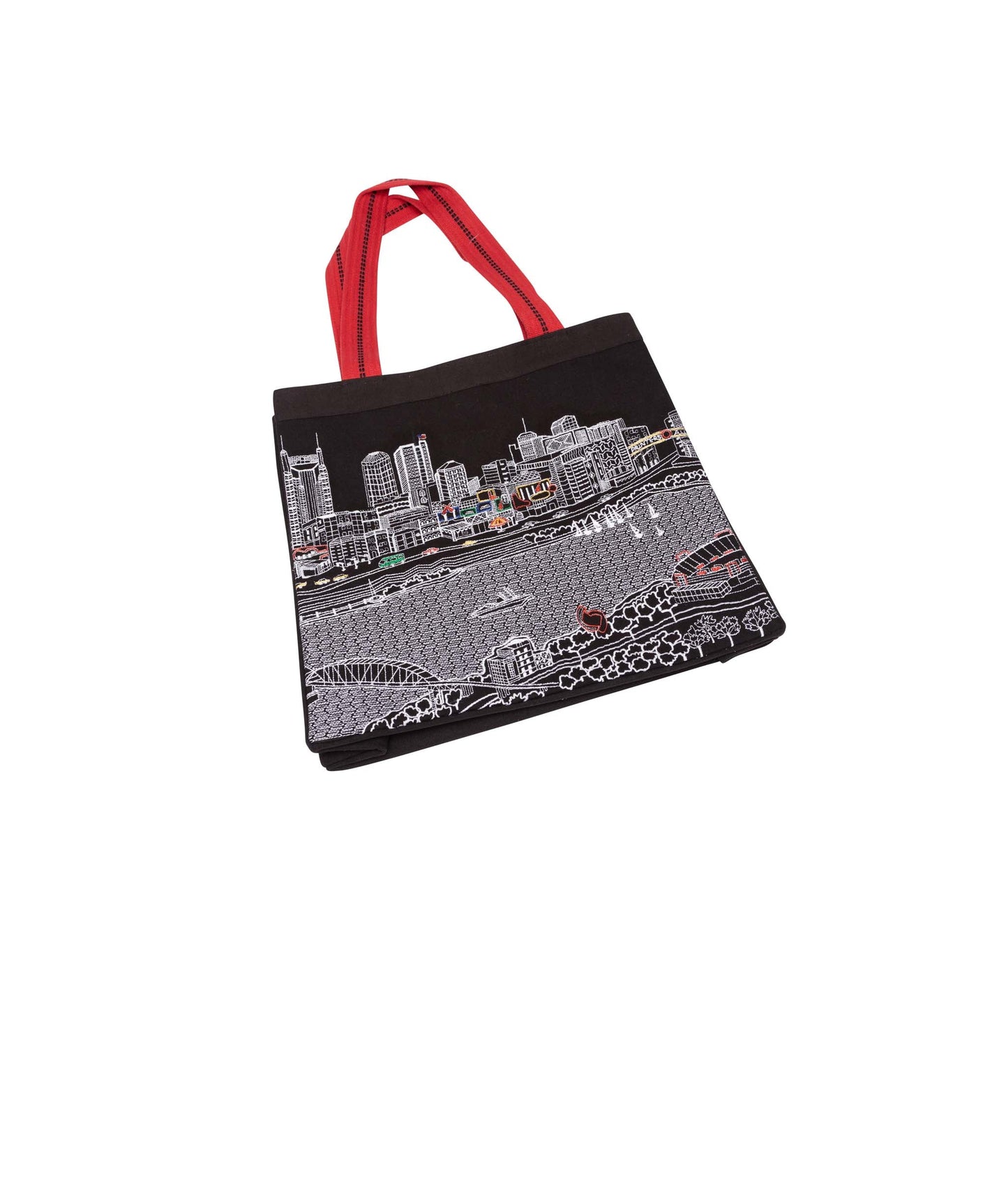 Nashville Skyline Tote in Black
