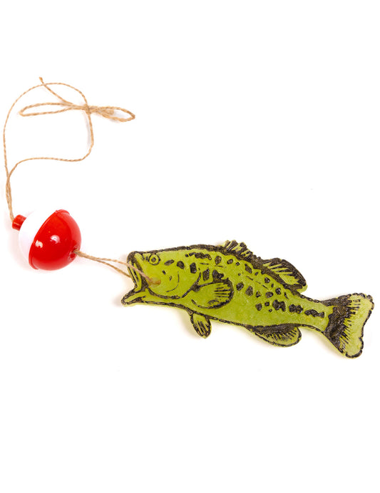 Bass Fish with Bobber Car Freshie