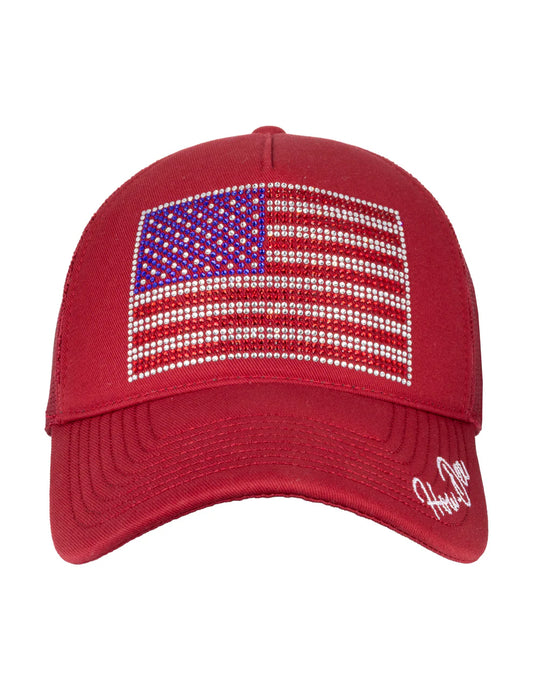Opry Star Spangled Red Trucker Hat