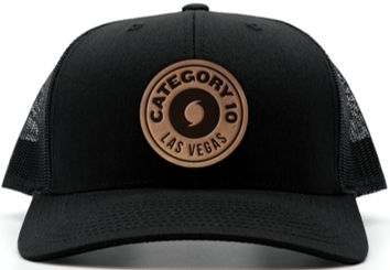 Category 10 Las Vegas Leather Patch Trucker Hat