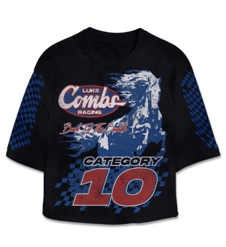 Category 10 Back In The Saddle Long Mesh Crop Jersey