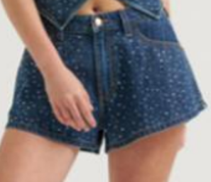Lainey Wilson x Wrangler Sparkle A-Line Shorts
