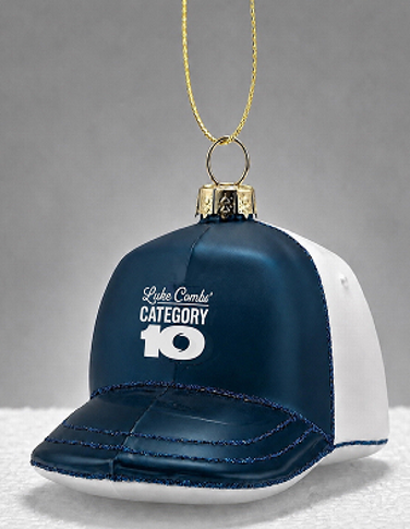 Category 10 Luke Hat Glass Ornament