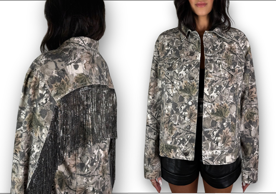Daniel Diamond Opry Exclusive Cali Camo Rhinestone Fringe Jacket