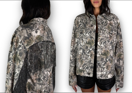 Daniel Diamond Opry Exclusive Cali Camo Rhinestone Fringe Jacket