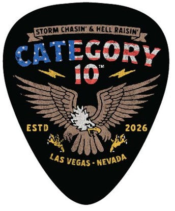 Category 10 Las Vegas Eagle Guitar Pick Magnet