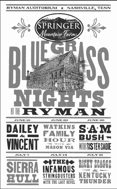 2026 Ryman Bluegrass Nights Hatch