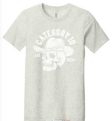 Category 10 Las Vegas Cowboy Skull T-Shirt