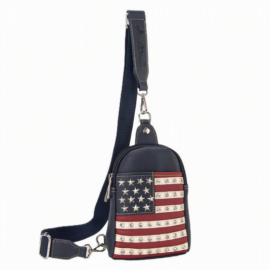 American Pride Sling Bag Navy