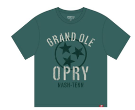 Opry Womens shortsleeve Megan 3 Star Crew Sweatshirt