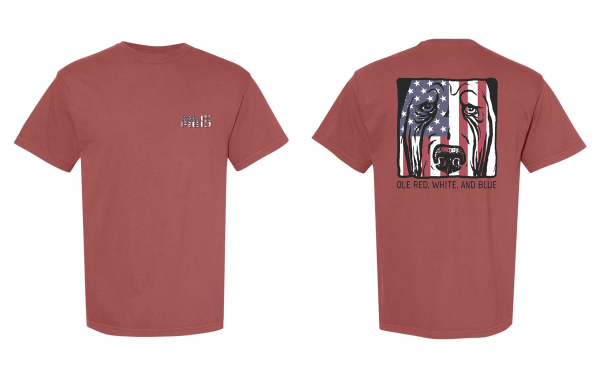 Ole Red White and Blue Flag T-Shirt