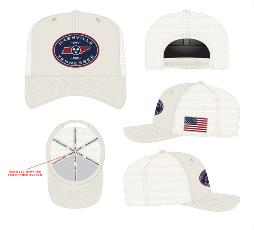 Opry Tennessee Circle Patch Baseball Hat
