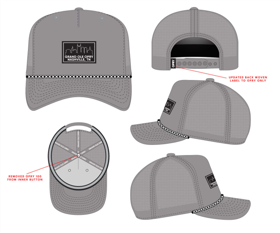 Opry Nashville Skyline Performance Baseball Hat