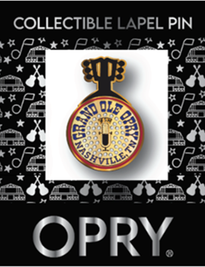 Opry Golden Rhinestone Guitar Pin