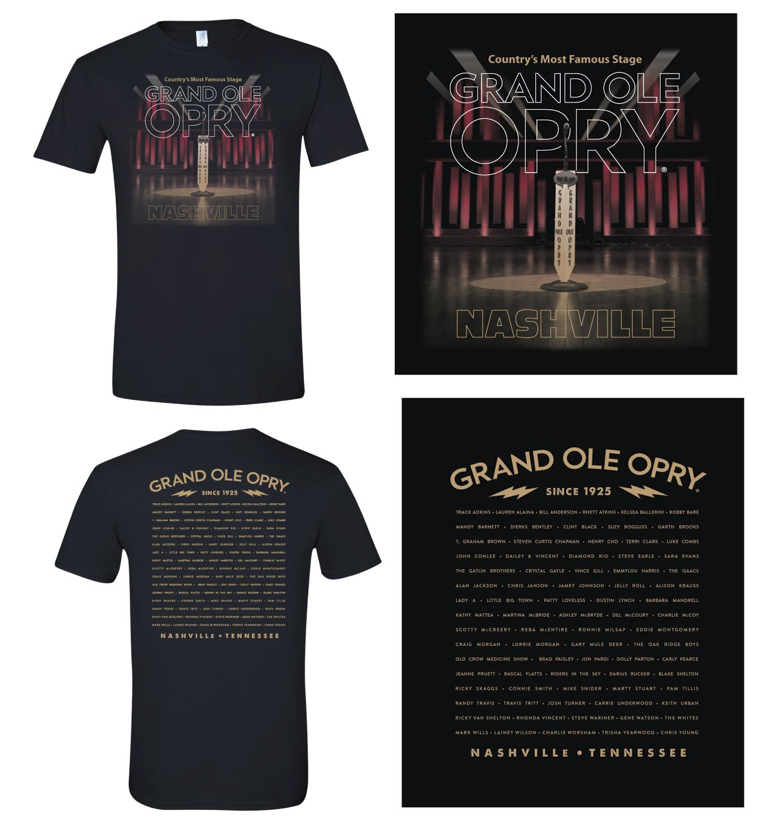 Opry Member List Stage Tee