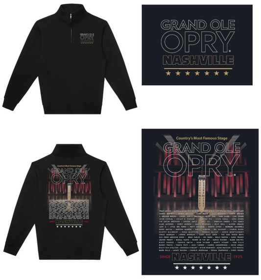 Opry Member List Stage 1/4 Zip Fleece