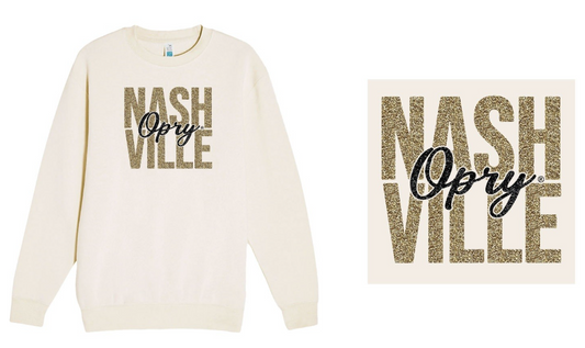 Opry Gold Glitter Nashville Crew