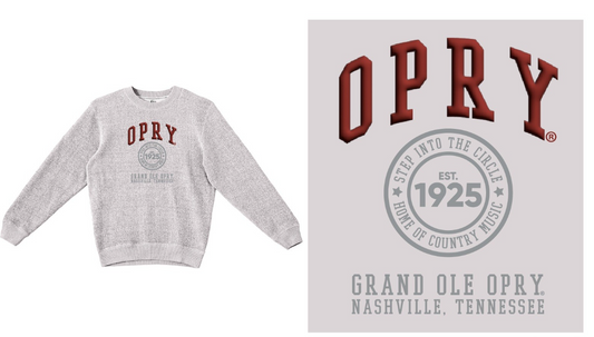 Opry Collegiate Embroidery Crew