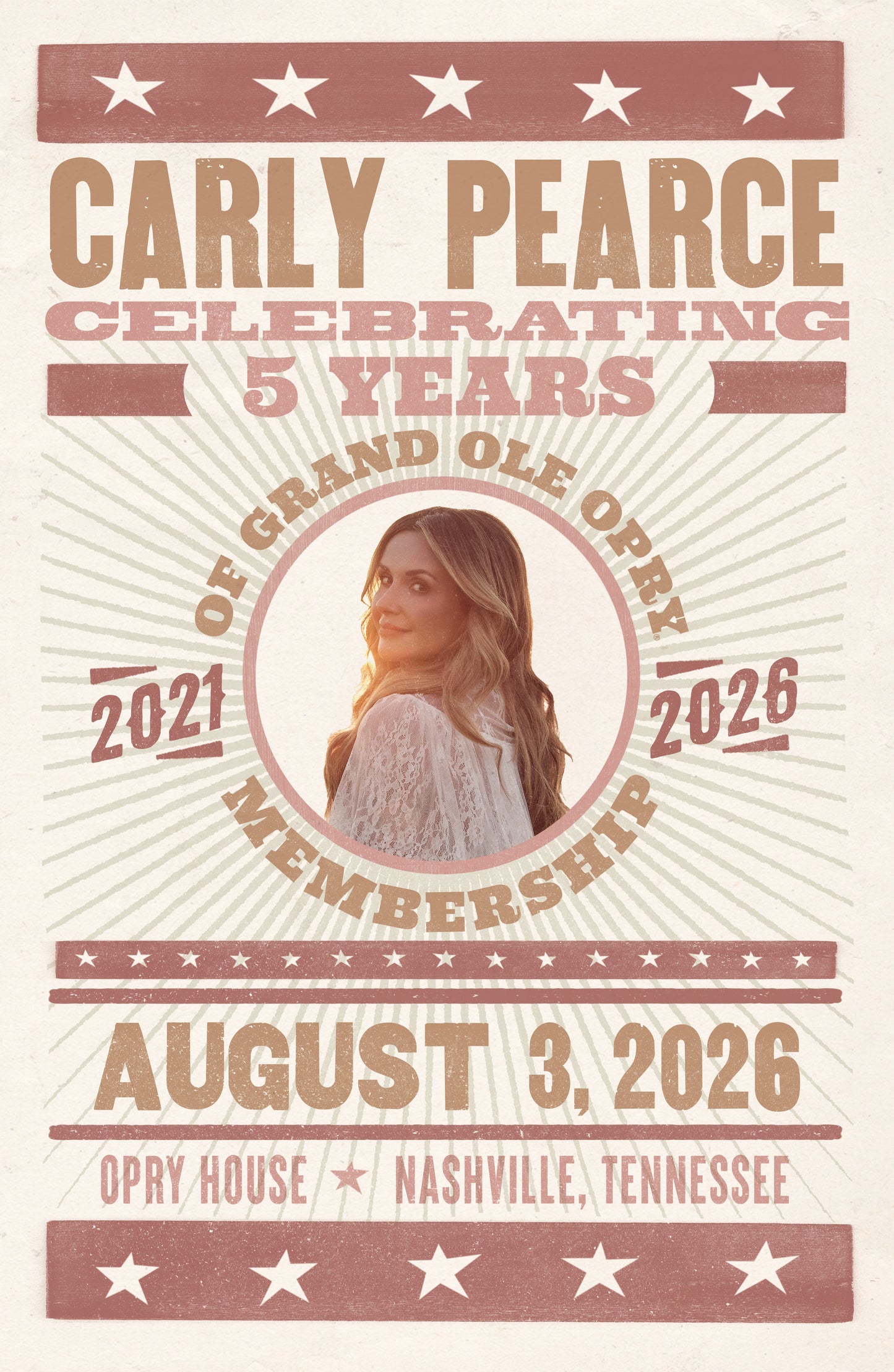 Carly Pearce 5th Anniversary Poster
