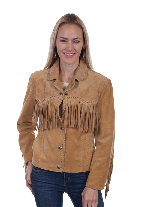 Suede Fringe Jacket