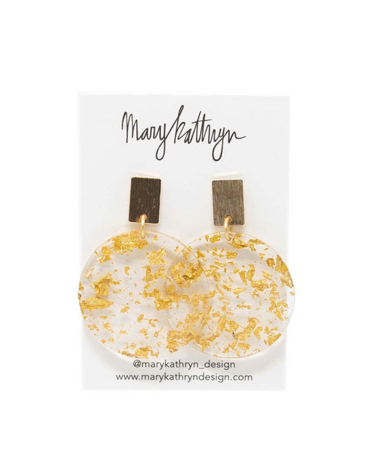 Gold Flake Earring