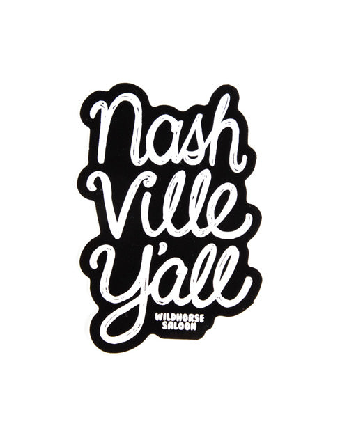 Wildhorse Nashville Y'all Decal