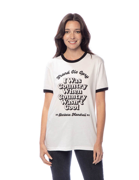 Barbara Mandrell I Was Country Ringer T-Shirt