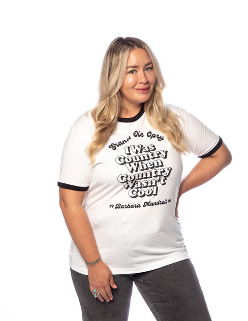 Barbara Mandrell I Was Country Ringer T-Shirt