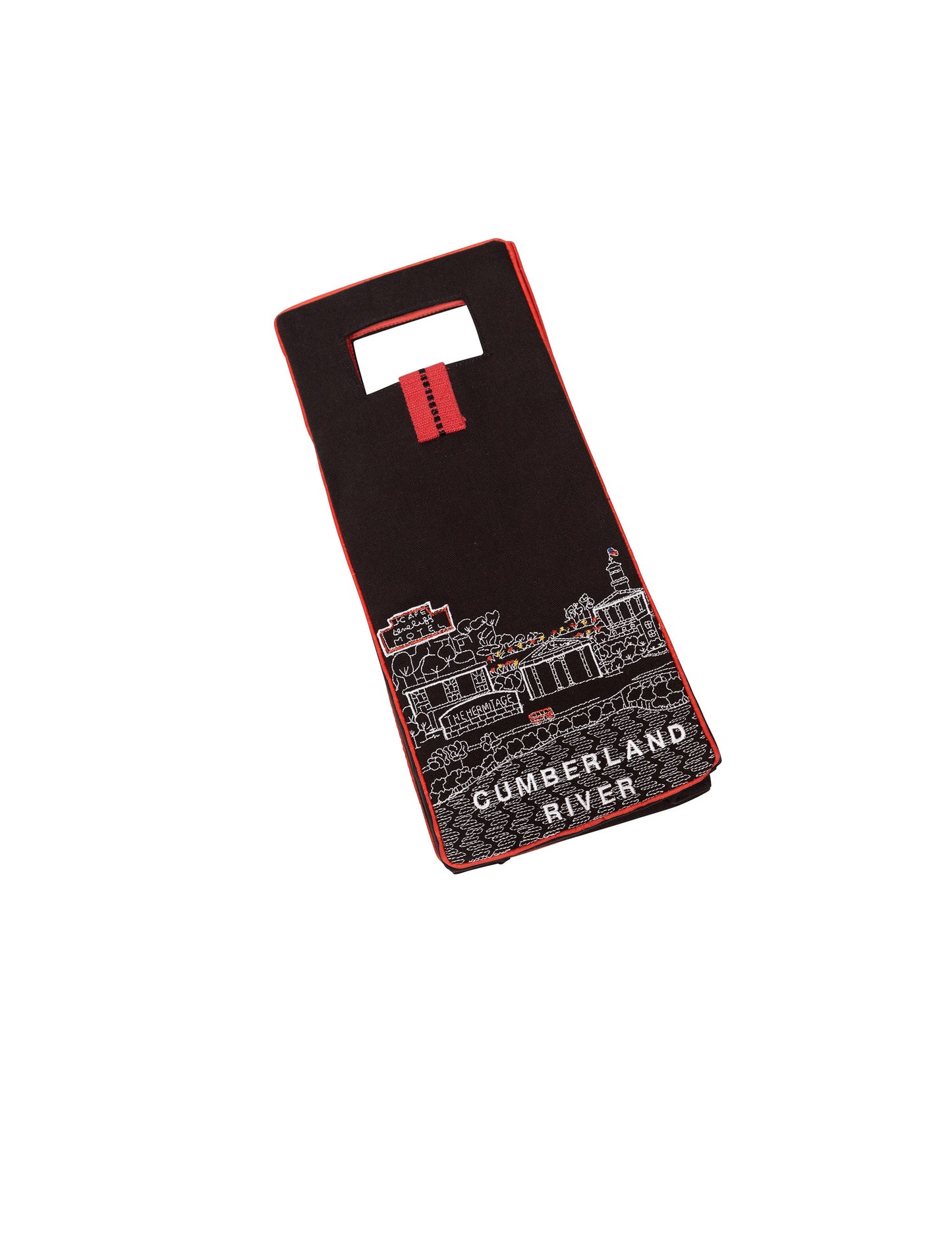 Nashville Skyline Wine Bag in Black
