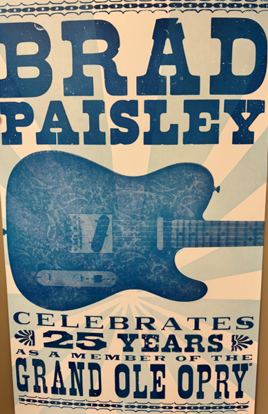 Brad Paisley 25th Opry Anniversary Hatch Print