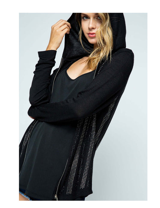 Bling Zip Up Hoodie
