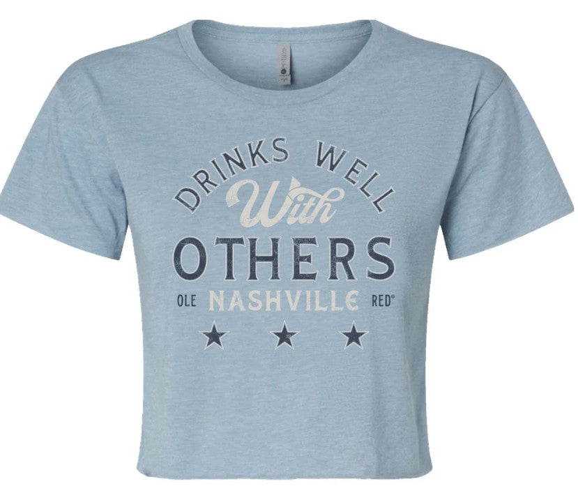 Ole Red Nashville Women's Drinks Well With Others Cropped T-Shirt