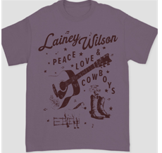 Lainey Wilson Peace Love Cowboys T-Shirt