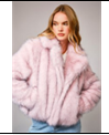 Two Tone Faux Fur Coat